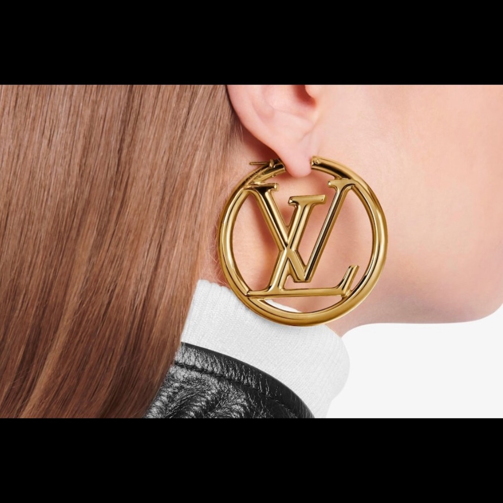 Louis Vuitton LOUISE hoop earrings